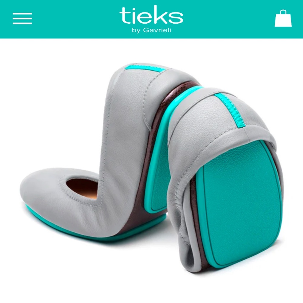 TIEKS Ballet Flats Cool Grey size 7 LIKE NEW